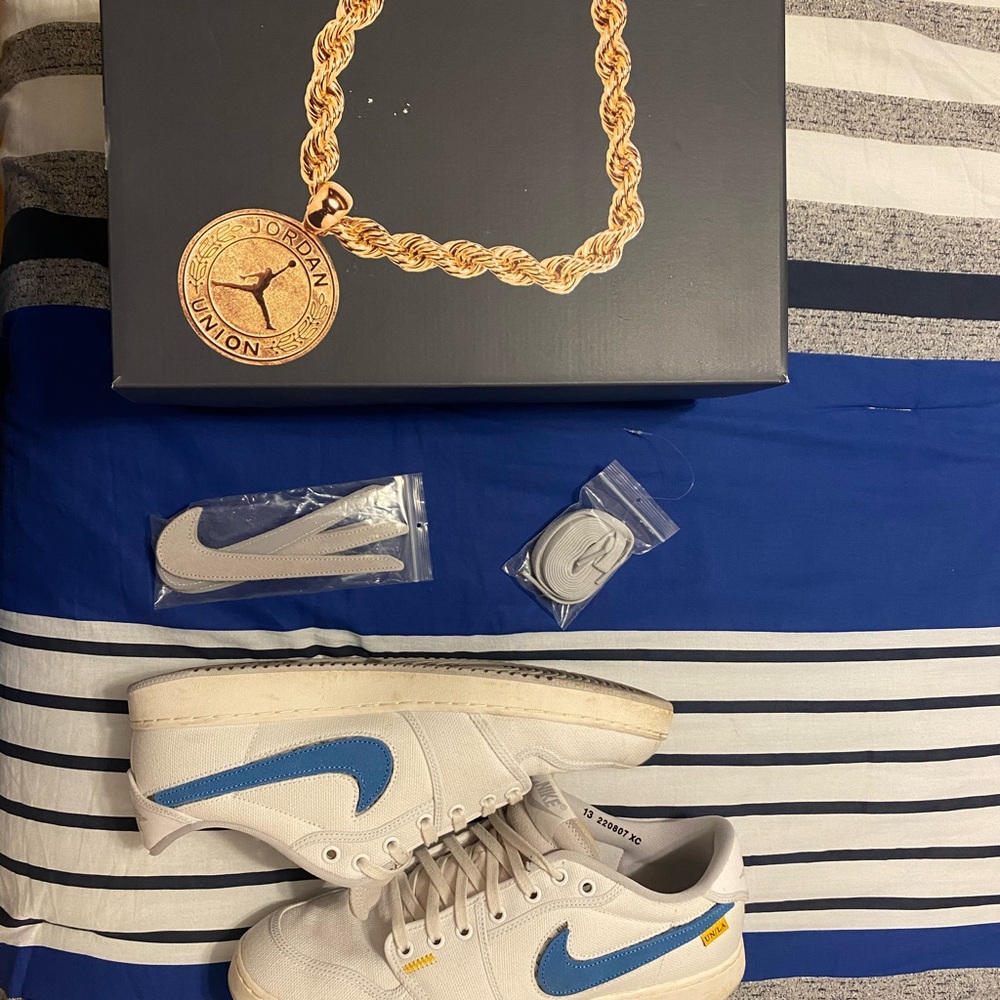 Union x Air Jordan 1 KO low white canvas